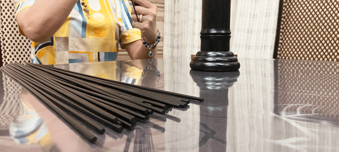 開運鑑定の様子