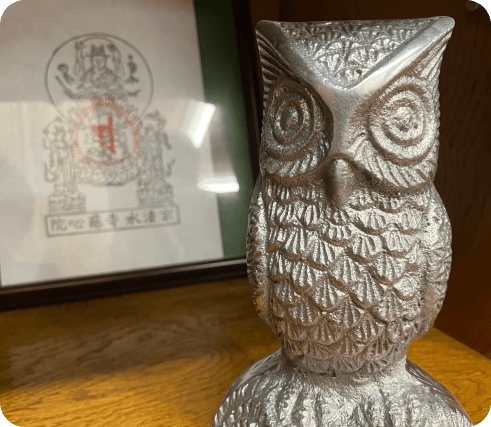 ふくろうの置物